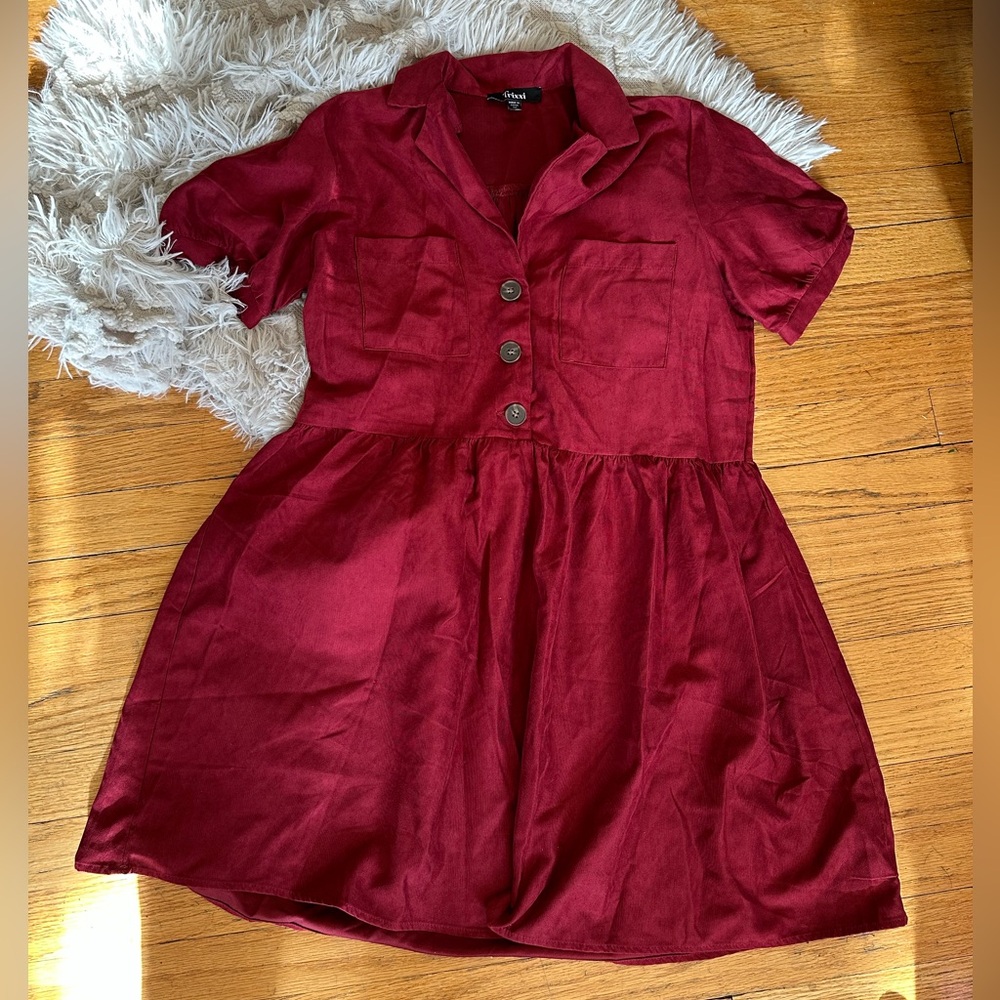 Elegant Burgundy Trixxi Dress